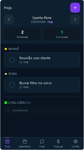 Tela do ADV Agenda